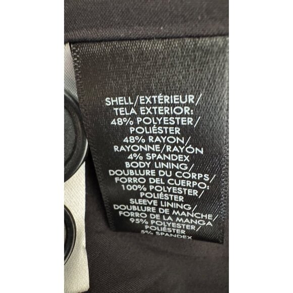 Ann Taylor Size 0 Black Two-Button Blazer Rayon/Polyester/Spandex - Picture 10 of 16